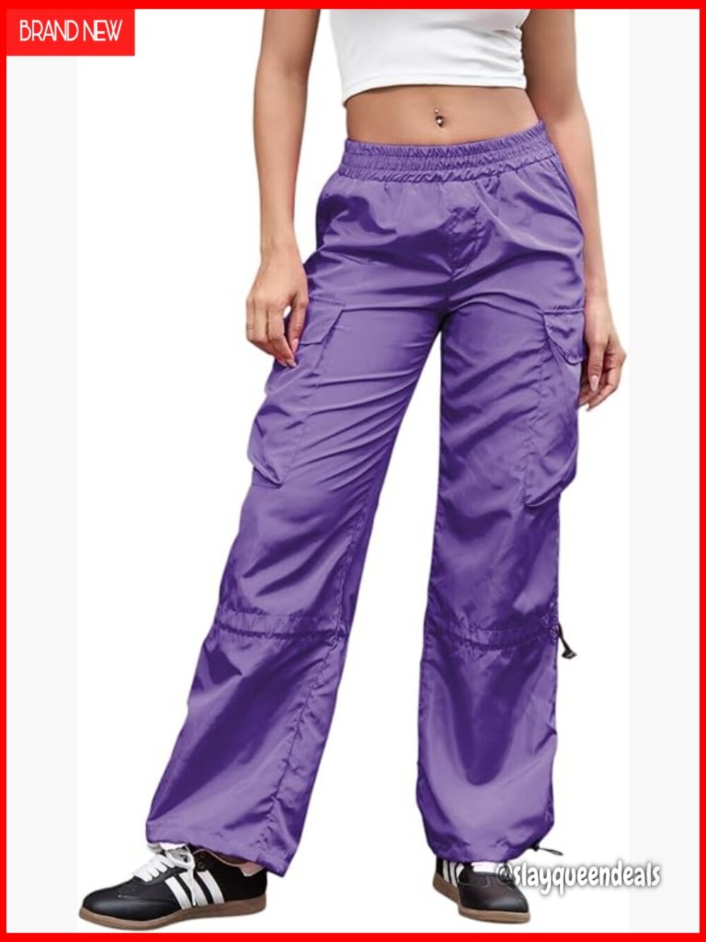 Drawstring Baggy Cargo Pants Rave Concert Outfit Quick Dry Jogger